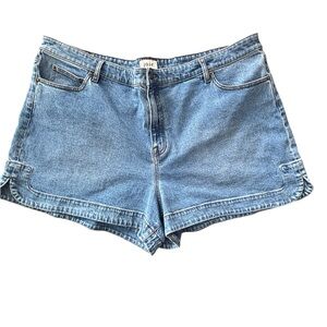 Joie Plus Size Light Wash High Rise Denim Shorts Women’s Classic Summer Staple